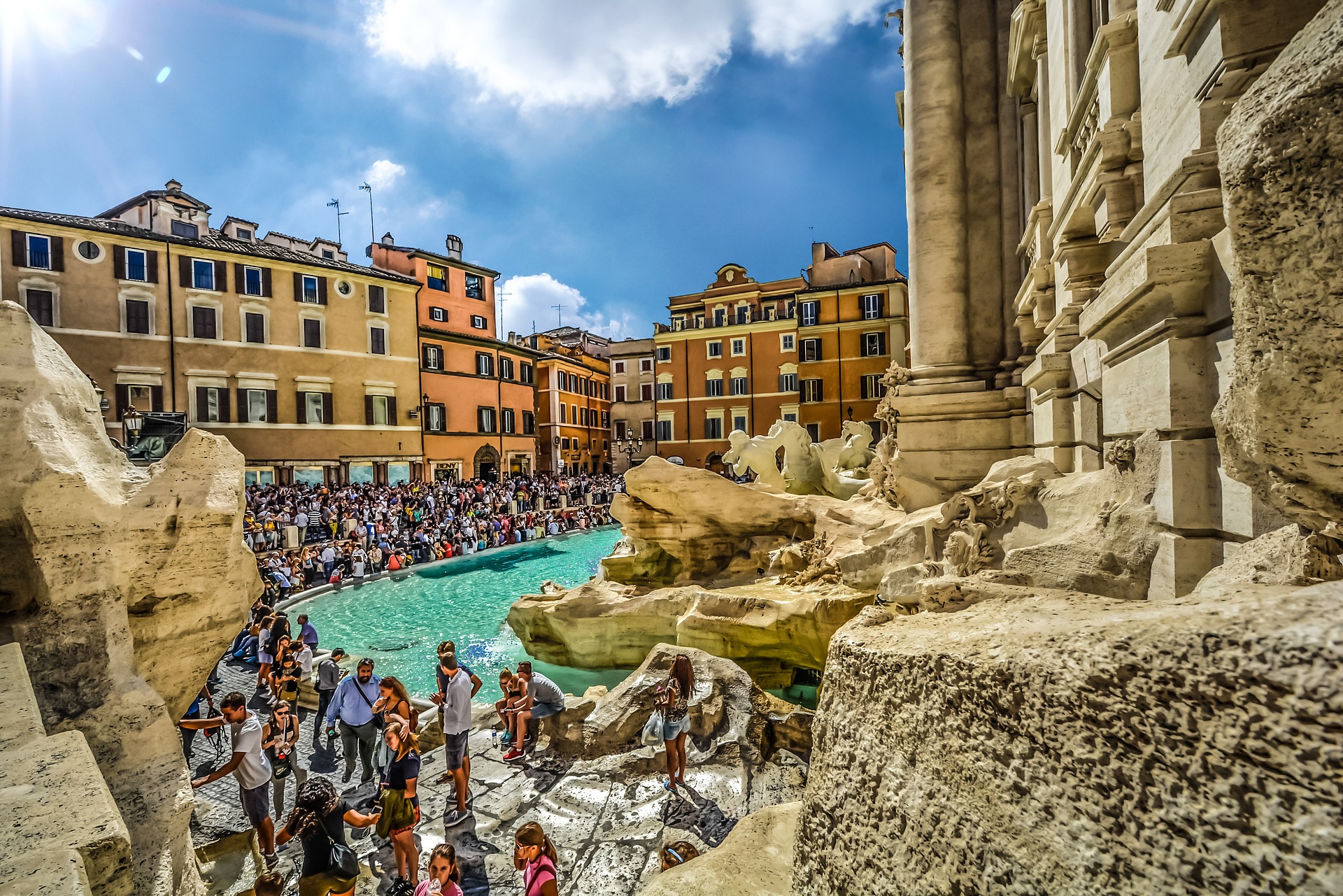 Urlaub Rom 36 Trevi Brunnen in Rom