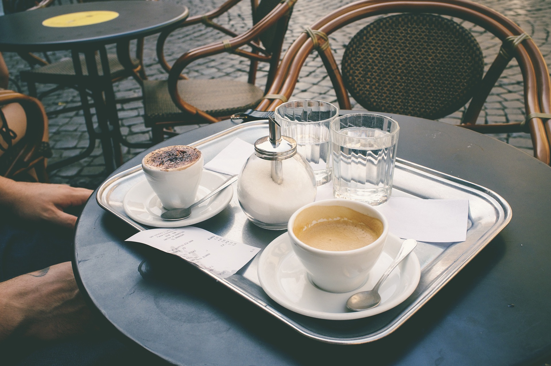 Rom Kaffee und Espresso.