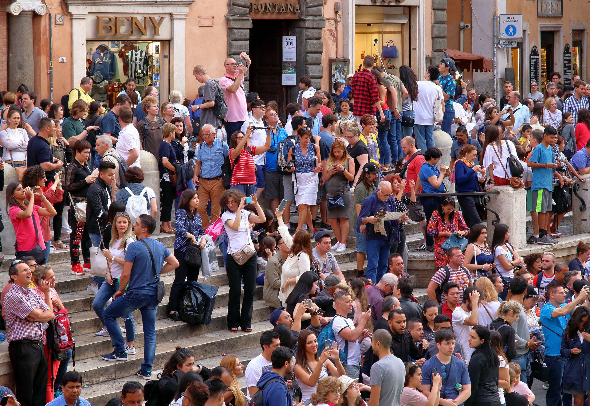 Trevi-Brunnen Ein Wahrzeichen Roms.